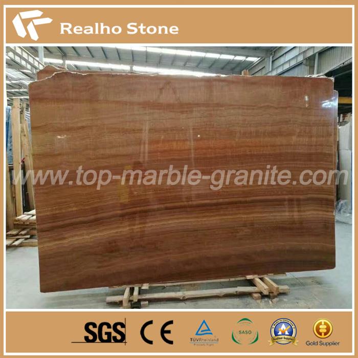 Yellow Teak Sandalwood Marble Slab