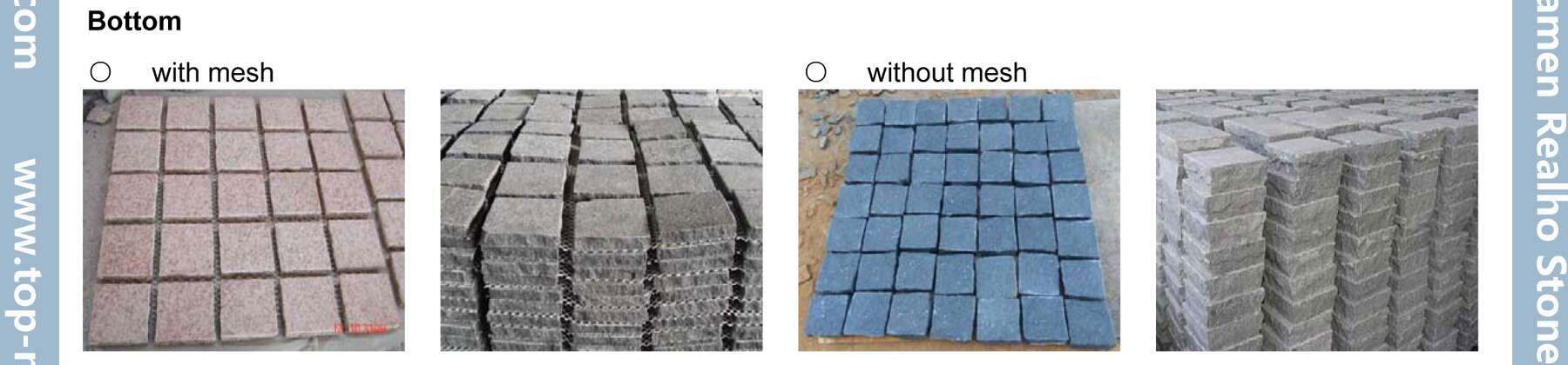 Qab hauv cov qauv ntawm qhov cobblestone Bottom designs of cobblestone