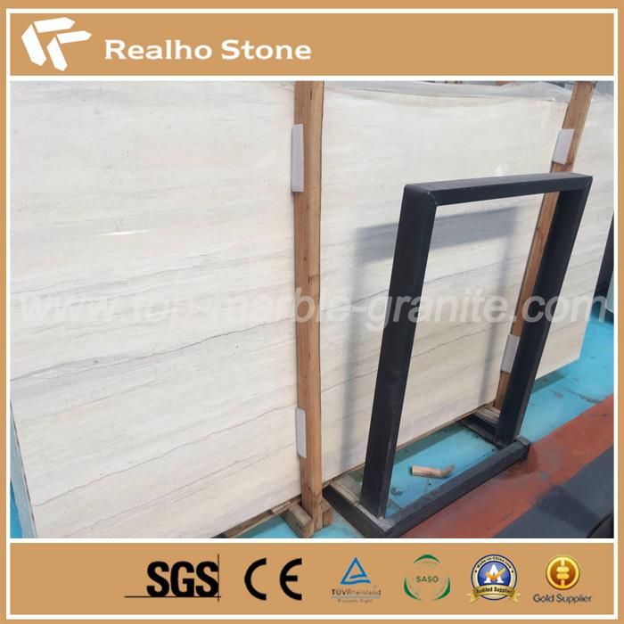 Light Ginkgo Wood Grain Marble Slabs