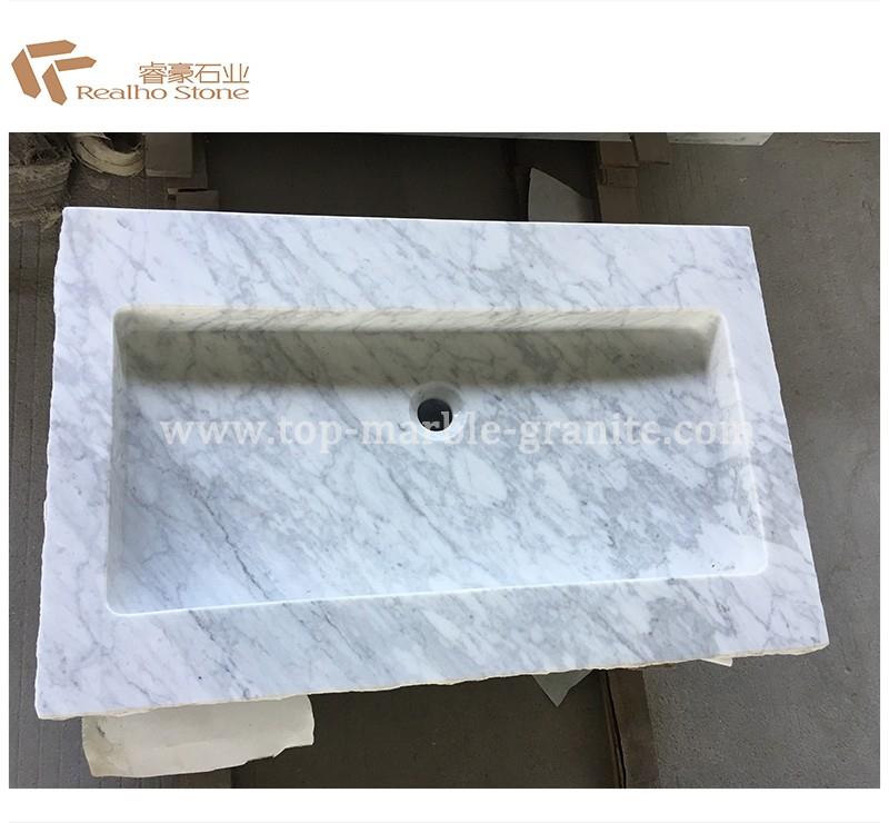 Cararra Dawb Marble Singal Cov Khoom Ua Si Hauv Txhav