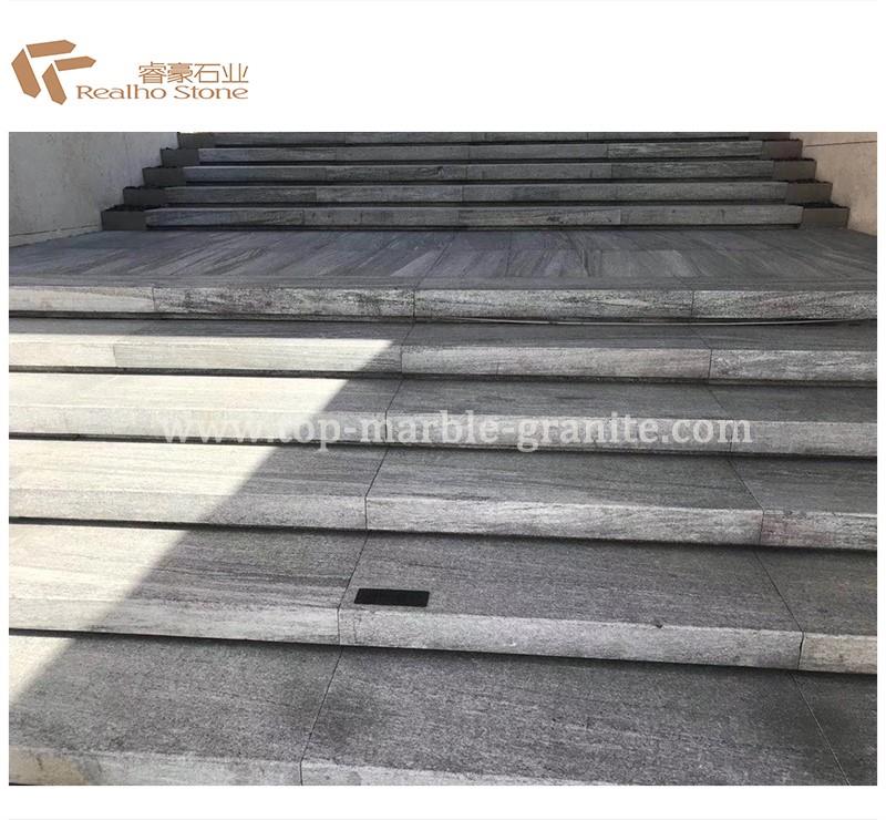 Nero Santiago Granite Cov Kauj Ruam