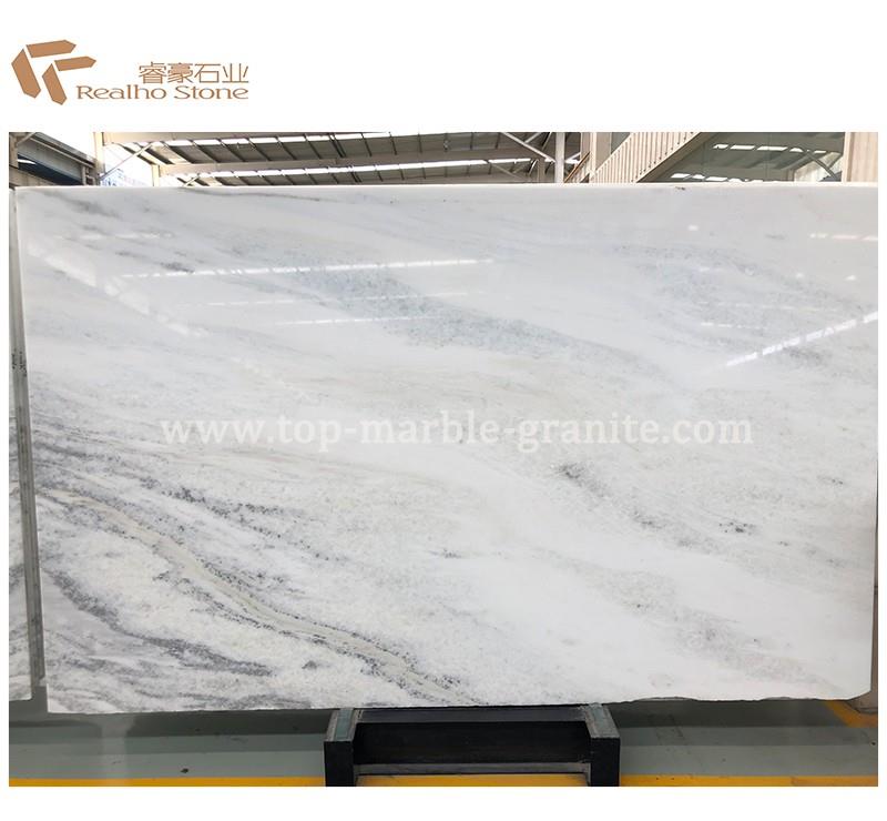 Ltalis Ntsuab Crytal Marble Slabs rau cov Vuas