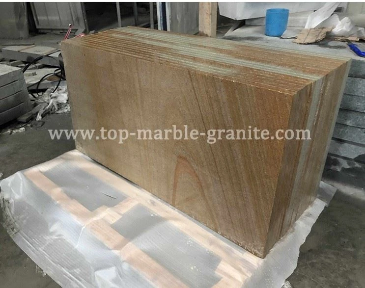 Wooden yellow granite tile Wooden yellow granite tile