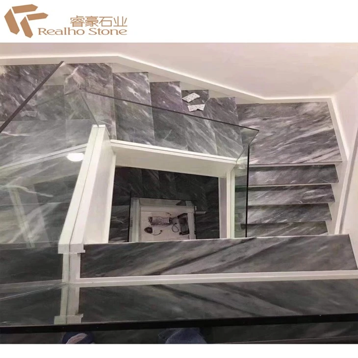 luxury bathroom marble staircase