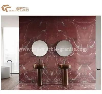 Khoom kim heev Marble Liab Rosso Collemandina Marble rau Chav Phab Ntsa Cladding