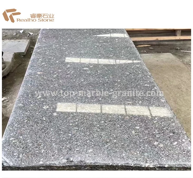 Lag luam wholesale Pearl Dawb Grey Granite Staircase Sab nrauv Paving Vuas