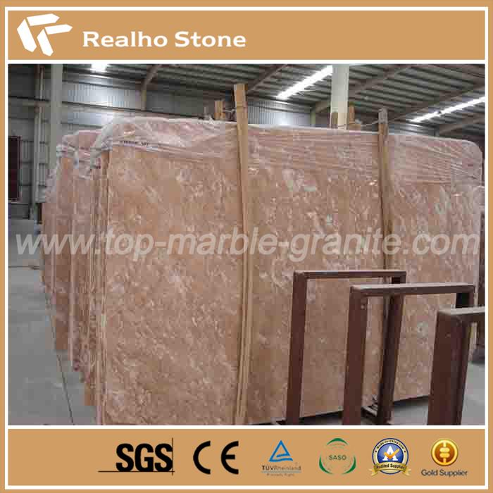 Philippines Tea Rose Marble Slab Rau Kev Kho Kom Zoo Nkauj