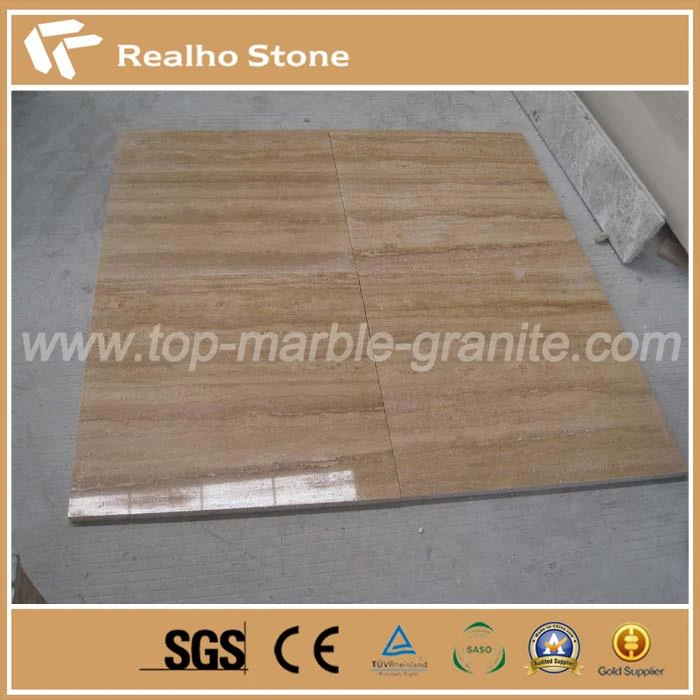 Ltalis Polished Noce kas fes paj txha Travertine Pobzeb nrog Own Facotory