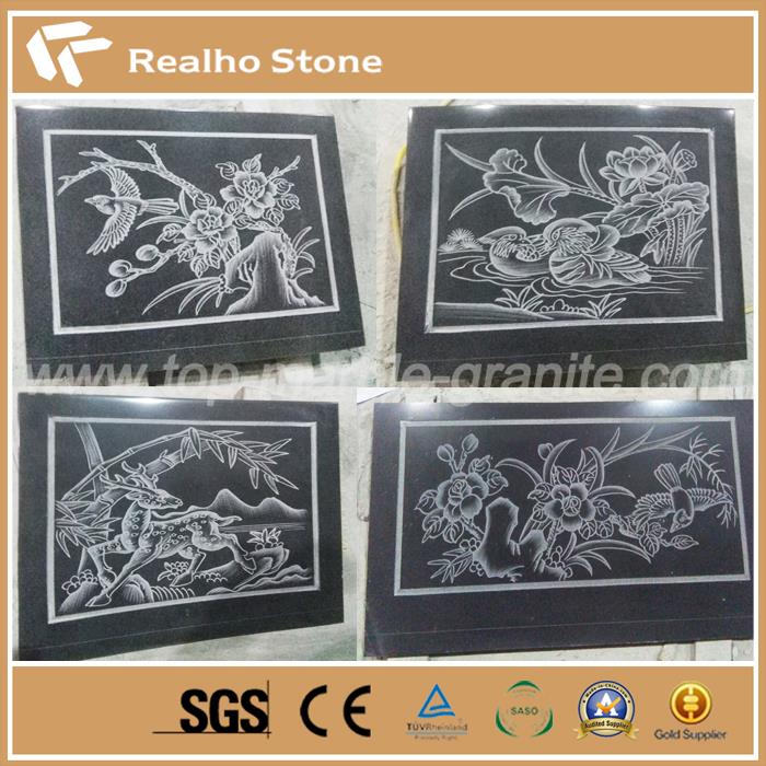 Suav Tsa Toj Ntxas Granite Tombstone nrog Carving