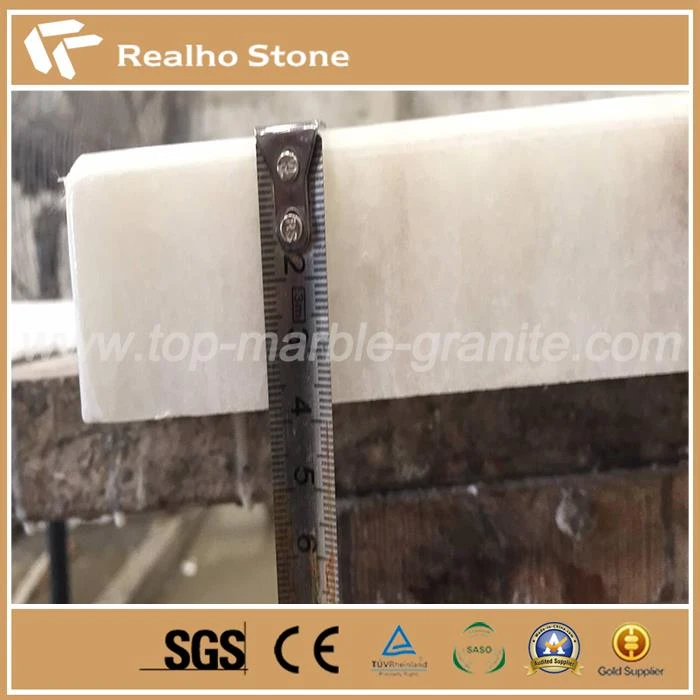 1 1/2'' Laminated Calcatta Zebrino White Marble Tiles For Nightstand Top