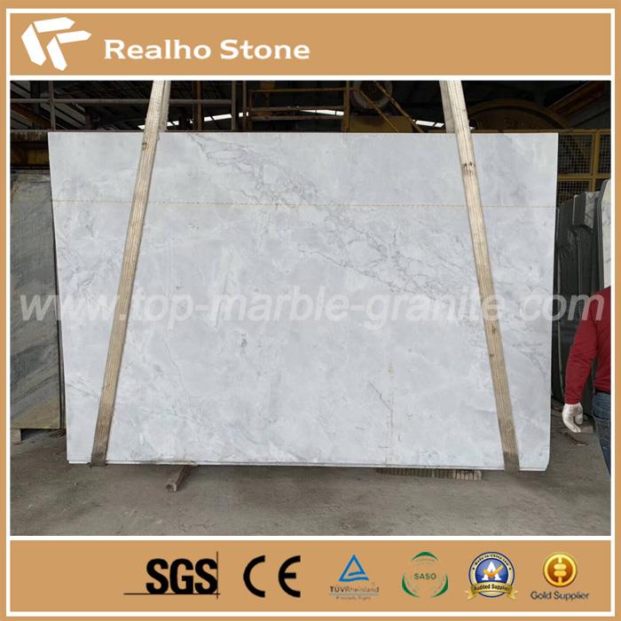 Brazil Natural Polished Surface Super Dawb Quartzite Slabs Rau Cov Phab Ntsa Vuas