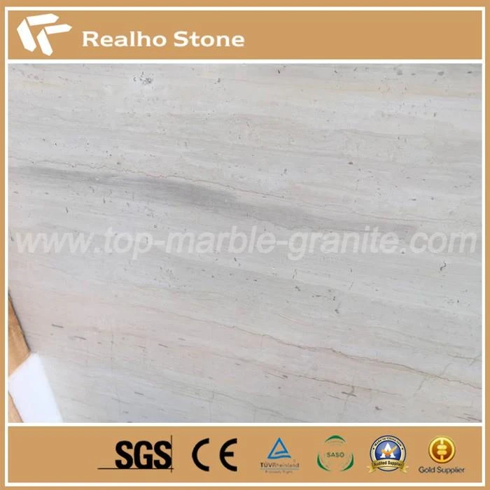 Light Ginkgo Wood Grain Marble Slabs