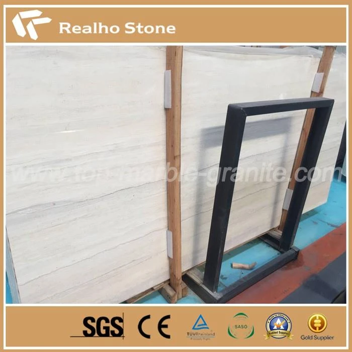 Light Ginkgo Wood Grain Marble Slabs