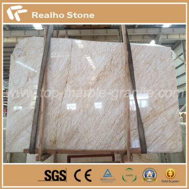 Golden Kab laug sab Marble Slabs
