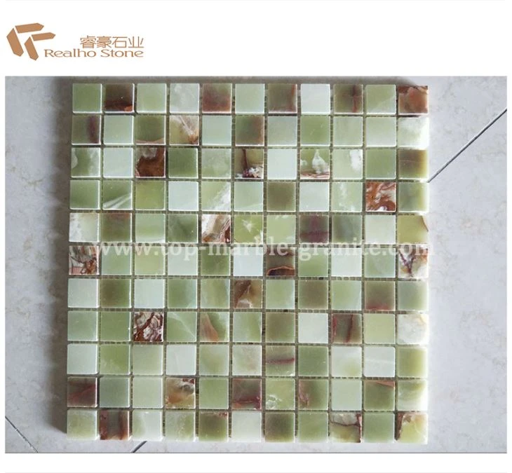 Agate Square Chips Marble Mosaic Pobzeb