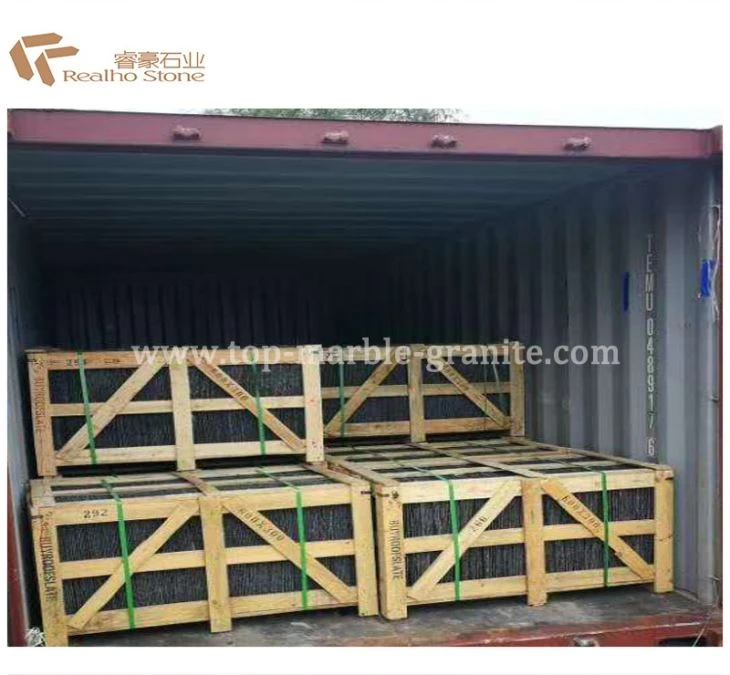 Black Slate Roofing Tiles in Loading