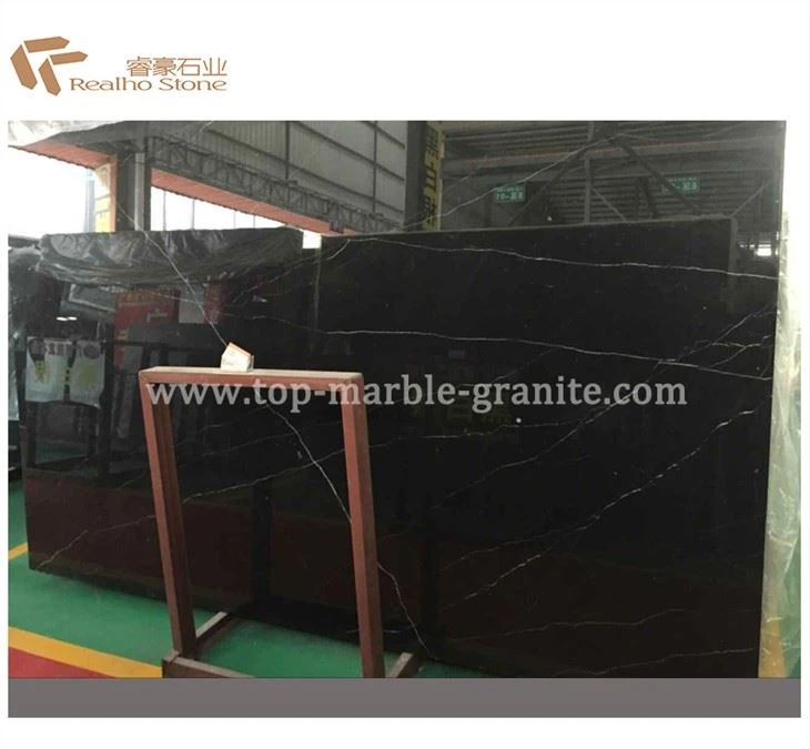 Pheej yig Suav Nero Marquina Dub Marble