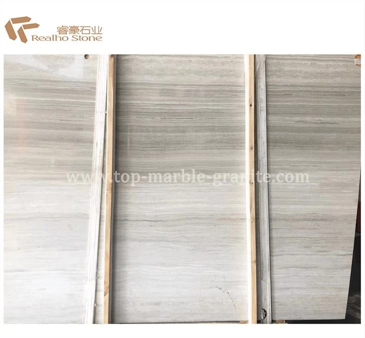 Dawb Ntoo Marble Slab Polished Tuam Tshoj Serpegiante Gey Marbl