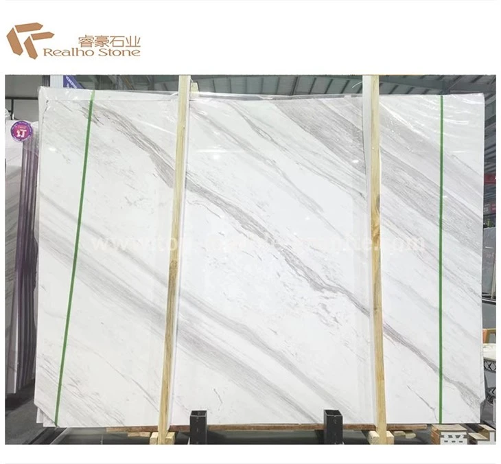 volakas white marble slab