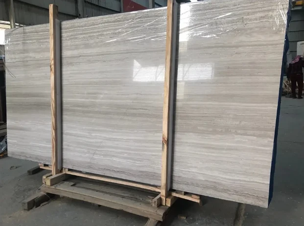 Ntoo Dawb Marble Slab Ntawm 1.8 cm Thick Polished Muaj